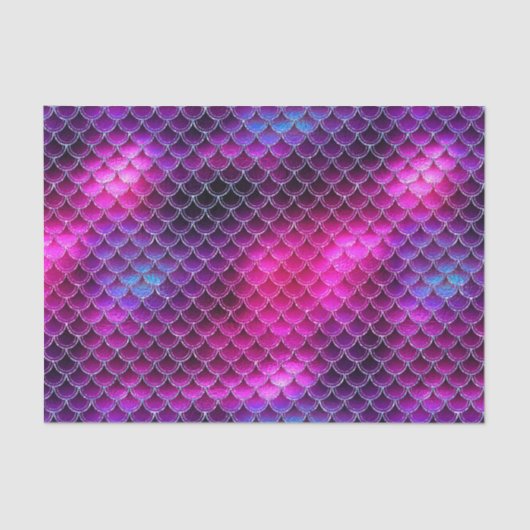 Mermaid Scales Patroonroze ID600 Tissuepapier (Voorkant)