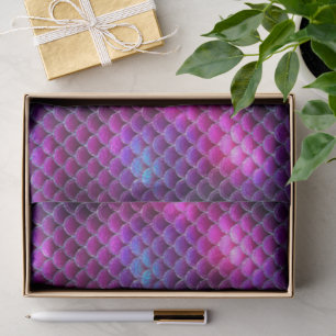 Mermaid Scales Patroonroze ID600 Tissuepapier