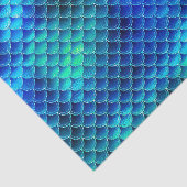 Mermaid Scales Pattern Blue ID600 Tissuepapier (Detail)