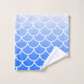 Mermaid Scales Personalized Bath Towel Set Bad Handdoek (Wasdoekje)