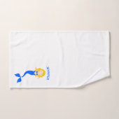 Mermaid Scales Personalized Bath Towel Set Bad Handdoek (Handdoek)