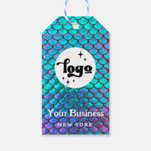 mermaid scales product gift labels cadeaulabel