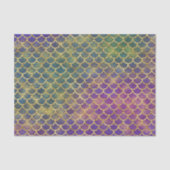 Mermaid scales puple green gold girl tissuepapier (Voorkant)