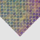 Mermaid scales puple green gold girl tissuepapier (Detail)