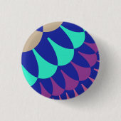 Mermaid Scales Ronde Button 3,2 Cm (Voorkant)