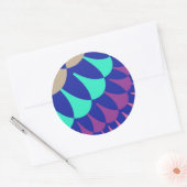 Mermaid Scales Ronde Sticker (Envelop)