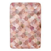 Mermaid Scales Roos Gold Glitter Spark Koper Big Badmat (Voorkant Verticaal)