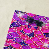 Mermaid Scales Roze Mauve met sterren Strandlaken (In situ)