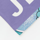 Mermaid Scales Seashell Pattern Fantasy Fleece Deken (Hoek)