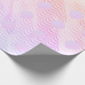 Mermaid Scales Seashells Waterverf Patroon Cadeaupapier (Hoek)