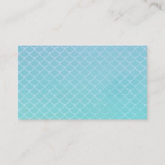 Mermaid Scales Visitekaartje (Achterkant)