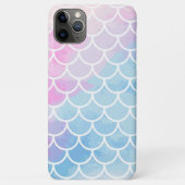 Mermaid Scales Waterverf Ombre Trendy Case-Mate iPhone Case (Achterkant)