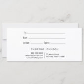 mermaid schalen een cadeau voor je kaart (Achterkant)