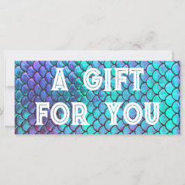 mermaid schalen een cadeau voor je kaart