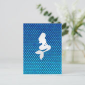 Mermaid schales briefkaart (Staand voorkant)