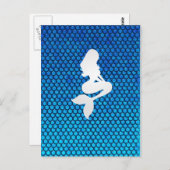 Mermaid schales briefkaart (Voorkant / Achterkant)