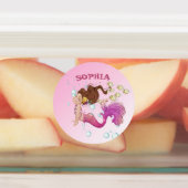 Mermaid School roze Blue Cute Personal Labels (Aangebracht)