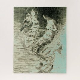 Mermaid & Seahorse (Frederick Church) Legpuzzel