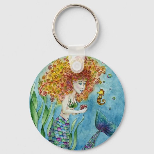 Mermaid - Seahorse Sleutelhanger (Voorkant)