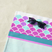 Mermaid seahorse waterverf art. strandlaken (In situ)