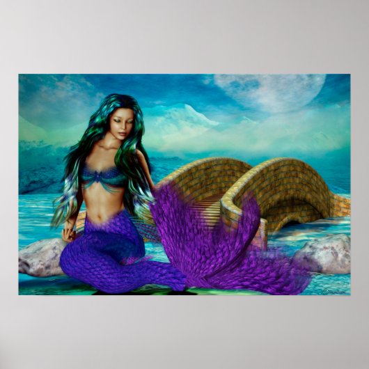 Mermaid Seasons Series "McBeth" WINTER Art Poster (Voorkant)