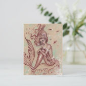 Mermaid Seaweeds Fish briefkaart (Staand voorkant)