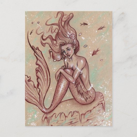 Mermaid Seaweeds Fish briefkaart (Voorkant)
