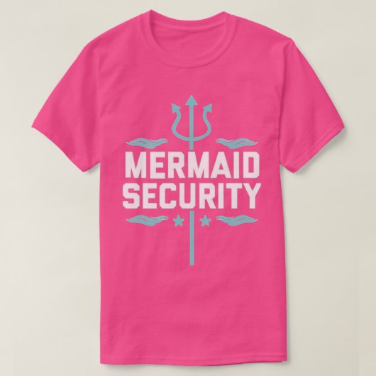 Mermaid Security 6 T-shirt (Design voorkant)