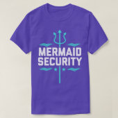 Mermaid Security Birthday Gift Swimmer T-shirt (Design voorkant)