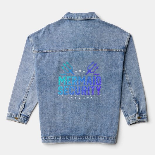 Mermaid Security Denim Jacket (Achterkant)