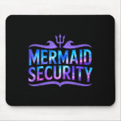 Mermaid Security Funny Dad Father Daughter Birthda Muismat (Voorkant)