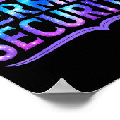 Mermaid Security Funny Dad Father Daughter Birthda Poster (Hoek)