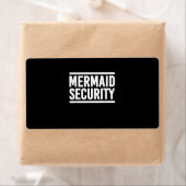 Mermaid Security Funny Swimming Lessen Etiket (Insitu)