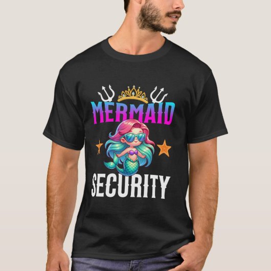 Mermaid Security Ghost Pumpkin Halloween Kostuum D T-shirt (Voorkant)