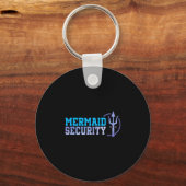 Mermaid Security Halloween Costume Dad Men Boy  Sleutelhanger (Voorkant)