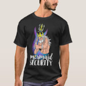 Mermaid Security Merdad Strong New Mer Dad Christm T-shirt (Voorkant)