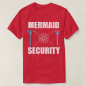 Mermaid Security op uw service T-shirt (Design voorkant)