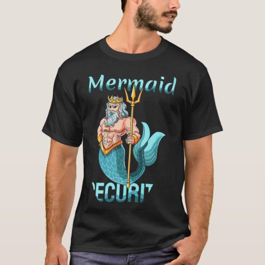 Mermaid Security opa pa Brother T-shirt (Voorkant)