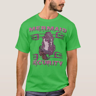 Mermaid Security pinks and purples T-shirt