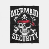 Mermaid Security Pirate Dad Brother Halloween  Fleece Deken (Voorkant)