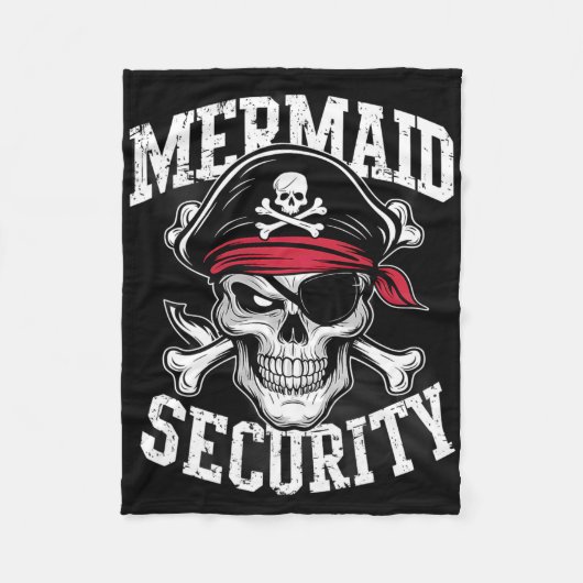 Mermaid Security Pirate Dad Brother Halloween  Fleece Deken (Voorkant)