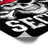 Mermaid Security Rate Dad Brother Halloween  Poster (Hoek)