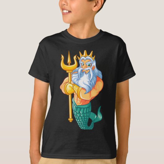 Mermaid Security Shirt _ Funny Merman Swimming Gif (Voorkant)