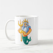 Mermaid Security Shirt _ Funny Merman Swimming Gif Koffiemok (Links)