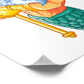 Mermaid Security Shirt _ Funny Merman Swimming Gif Poster (Hoek)