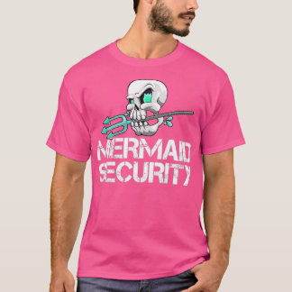 Mermaid Security Shirt Mannen Pirate Skull Swim Te