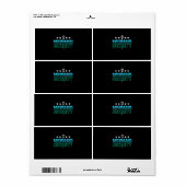 Mermaid Security Swim Team Gift Swimmer zwemmen Etiket (Full Sheet)