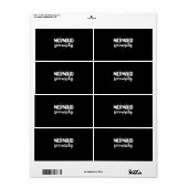 Mermaid Security Swim Team Vrouwen zwemmen Etiket (Full Sheet)