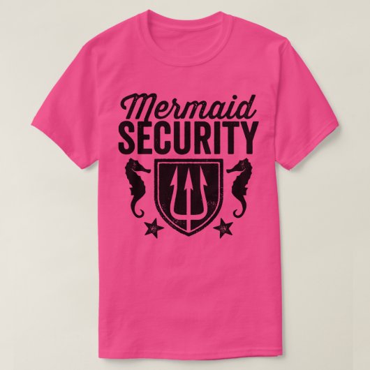 Mermaid Security T-shirt (Design voorkant)
