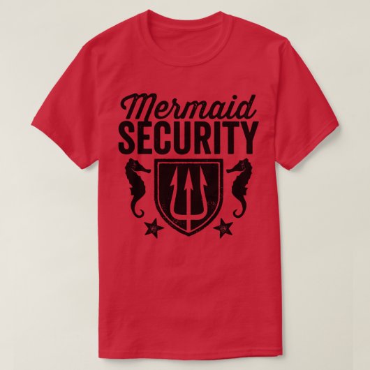 Mermaid Security T-shirt (Design voorkant)